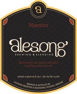 Maestro Barleywine Ale Aged In Whiskey And Pinot