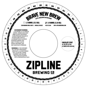 Zipline Brewing Co. Chocolate Stout February 2017