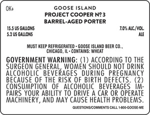 Goose Island Cooper Project 