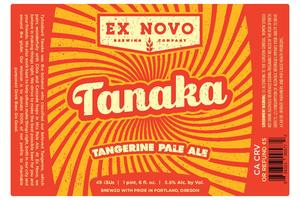 Ex Novo Tanaka Tangerine Pale Ale February 2017