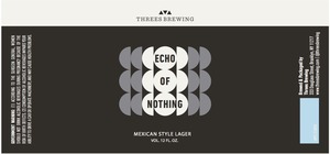 Echo Of Nothing Mexican Style Lager February 2017