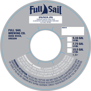 Full Sail IPApaya IPA February 2017