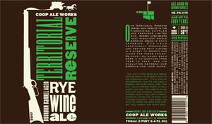 Territorial Reserve Rye Wine Ale 