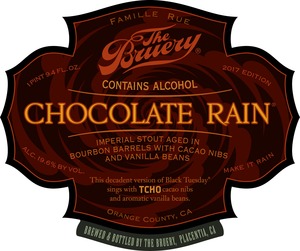 The Bruery Chocolate Rain February 2017