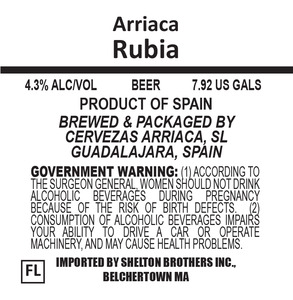 Arriaca Rubia February 2017