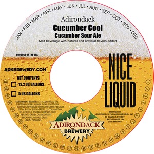 Adirondack Cucumber Cool February 2017