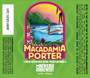 Six Rivers Brewery Macadamia Porter March 2017