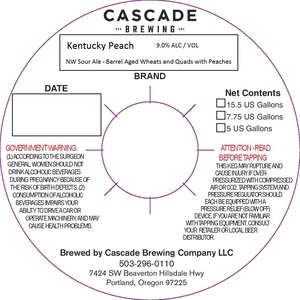 Cascade Brewing Kentucky Peach