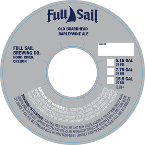 Full Sail Old Boardhead Barleywine Ale February 2017