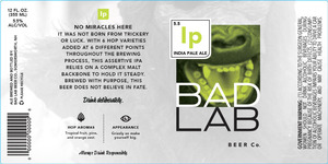 Bad Lab Beer Co. India Pale Ale February 2017