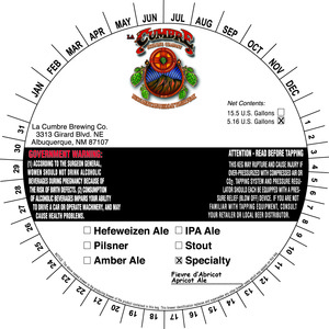 La Cumbre Brewing Co. Fievre D' Abricot