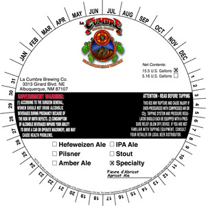 La Cumbre Brewing Co. Fievre D' Abricot