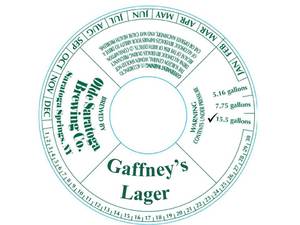 Olde Saratoga Brewing Company Gaffney's Lager