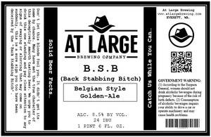 At Large Brewing B.s.b. (back Stabbing Bitch)