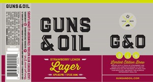 Guns & Oil Brewing Co Strawberry Lemon Lager