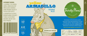 Thirsty Planet Brewing Co. Yellow Armadillo Ale