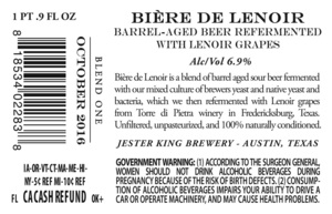 Jester King BiÈre De Lenoir February 2017