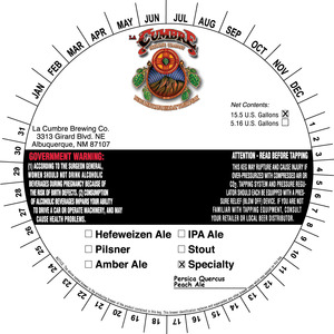 La Cumbre Brewing Co. Persica Quercus