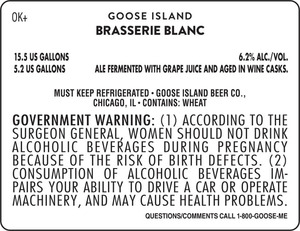 Goose Island Brasserie Blanc