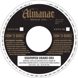 Almanac Beer Co. Dogpatch Grand Cru February 2017