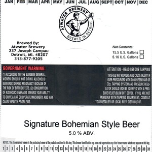 Atwater Brewery Signature Bohemian