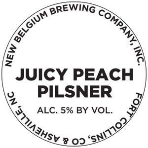 New Belgium Brewing Company, Inc. Juicy Peach Pilsner February 2017