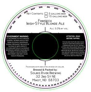 Souris River Brewing Finnsech Irish-style Blonde February 2017