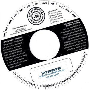 Hyperborea Nordic-style Farmhouse Ale February 2017