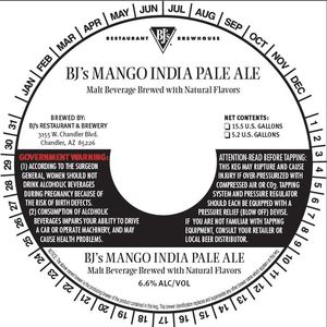 Bj's Mango India Pale Ale February 2017