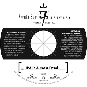 7venth Sun Brewery IPA Is Almost Dead February 2017