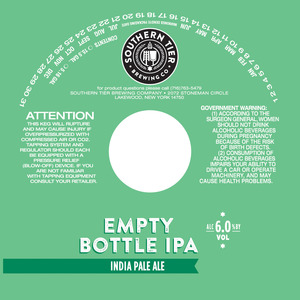 Southern Tier Brewing Co Empty Bottle IPA