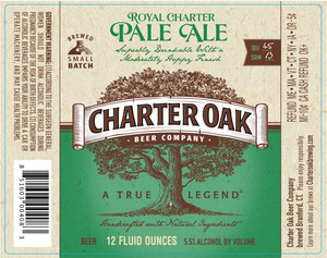 Charter Oak Brewing Co Royal Charter Pale Ale February 2017