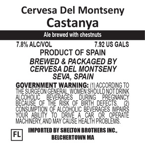 Cervesa Del Montseny Castanya