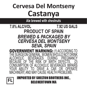 Cervesa Del Montseny Castanya February 2017