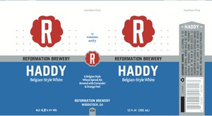 Reformation Brewery Haddy