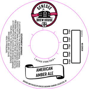 Genesee Brew House American Amber Ale February 2017