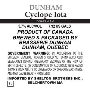 Cyclope Iota Brasserie Dunham