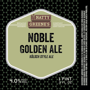 Natty Greene's Brewing Co. Noble Golden Ale February 2017