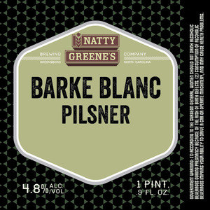 Natty Greene's Brewing Co. Barke Blanc Pilsner