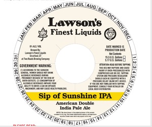 Lawson's Finest Liquids Sip Of Sunshine IPA