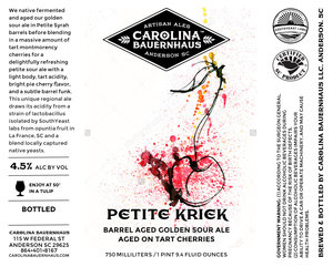 Petite Kreik Golden Sour Ale Aged On Tart Cherries