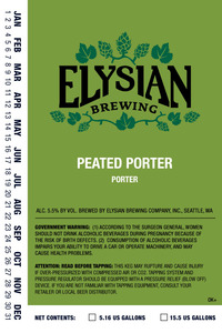 Elysian Brewing Company Peated Porter