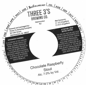 Chocolate Raspberry Stout February 2017