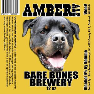 Bare Bones Brewery Amber Ale March 2017