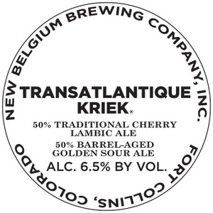 New Belgium Brewing Company, Inc. Transatlantique Kriek