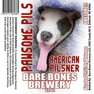 Bare Bones Brewery Pawsome Pilsner March 2017