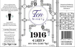 Ten Ninety Brewing Co 1916