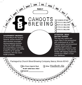 Cahoots Brewing Macbeth