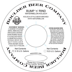 Bump 'n' Rind Watermelon Kolsch February 2017