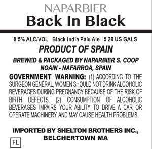 Naparbier Back In Black